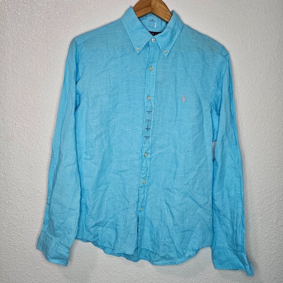 Button down linen dress shirt - Picture 2 of 6
